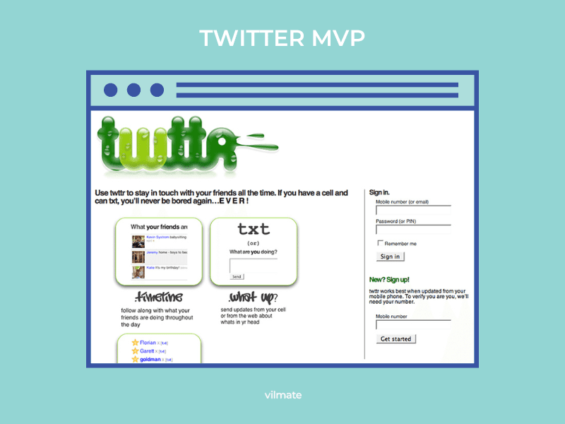 Twitter: how an MVP grew into a successful project