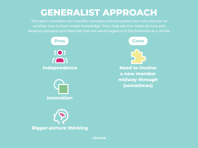 Generalist approach in agile software development teams